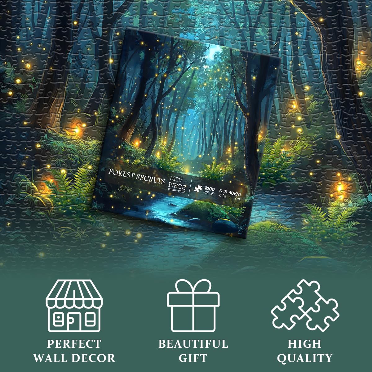 PICKFORU Impossible 1000-Piece Puzzle: Magic Forest Fantasy for Adults