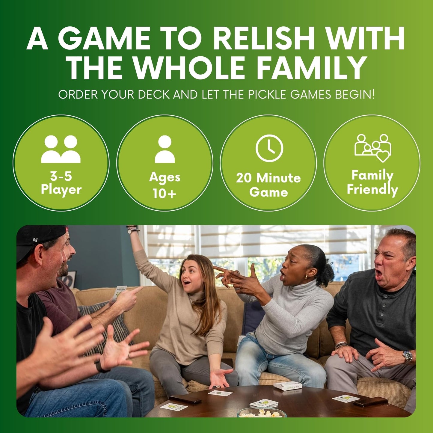 Pickle Everything – Fast-Paced Pun-Packed Word Game for 3–5 Players | Ages 10+
