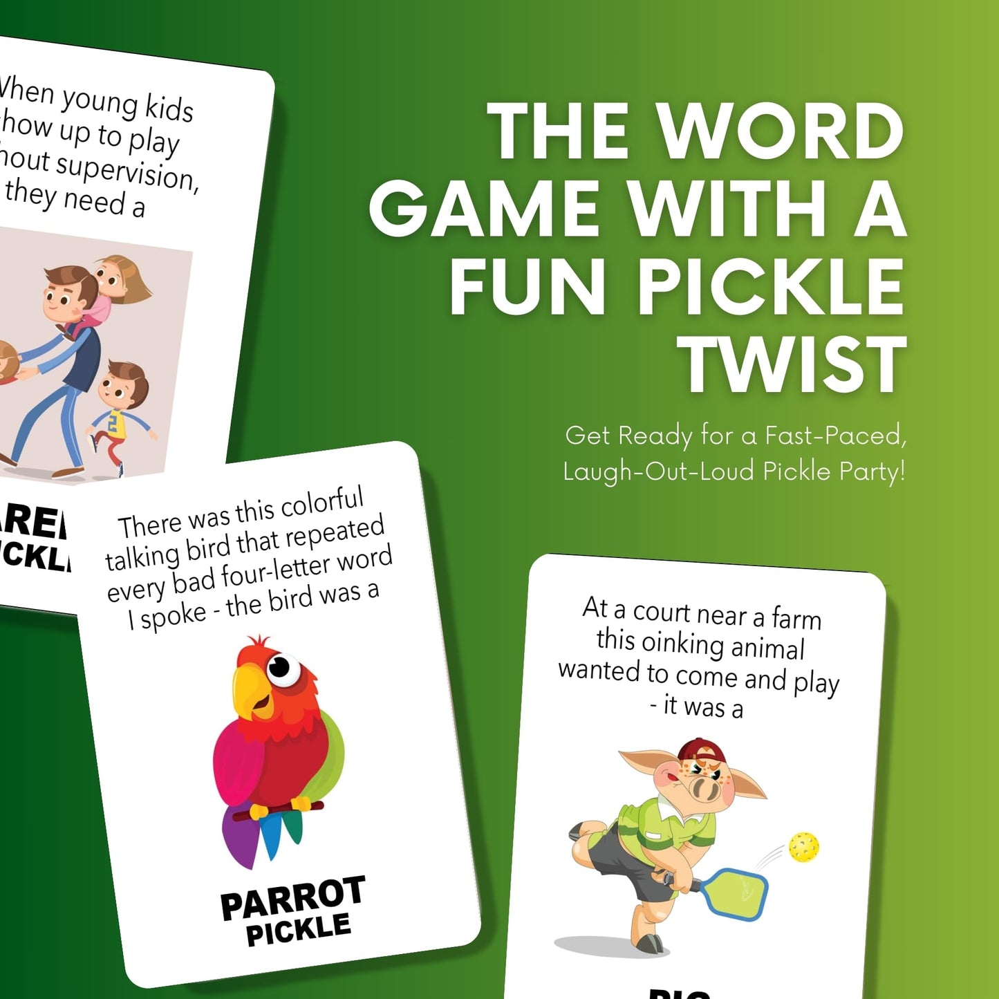 Pickle Everything – Fast-Paced Pun-Packed Word Game for 3–5 Players | Ages 10+