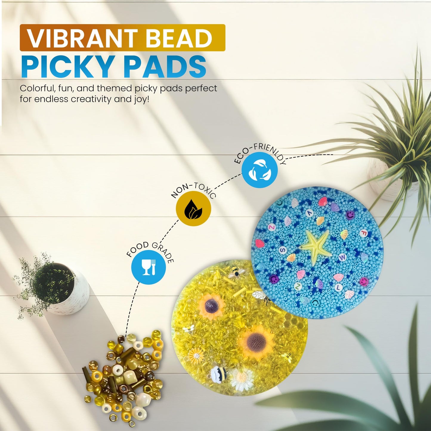 2 Pack Picky Pad – Skin-Picking Fidget Toy for Anxiety, ADHD, and Trichotillomania