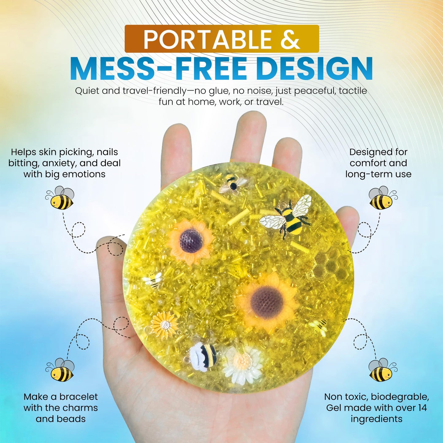 2 Pack Picky Pad – Skin-Picking Fidget Toy for Anxiety, ADHD, and Trichotillomania
