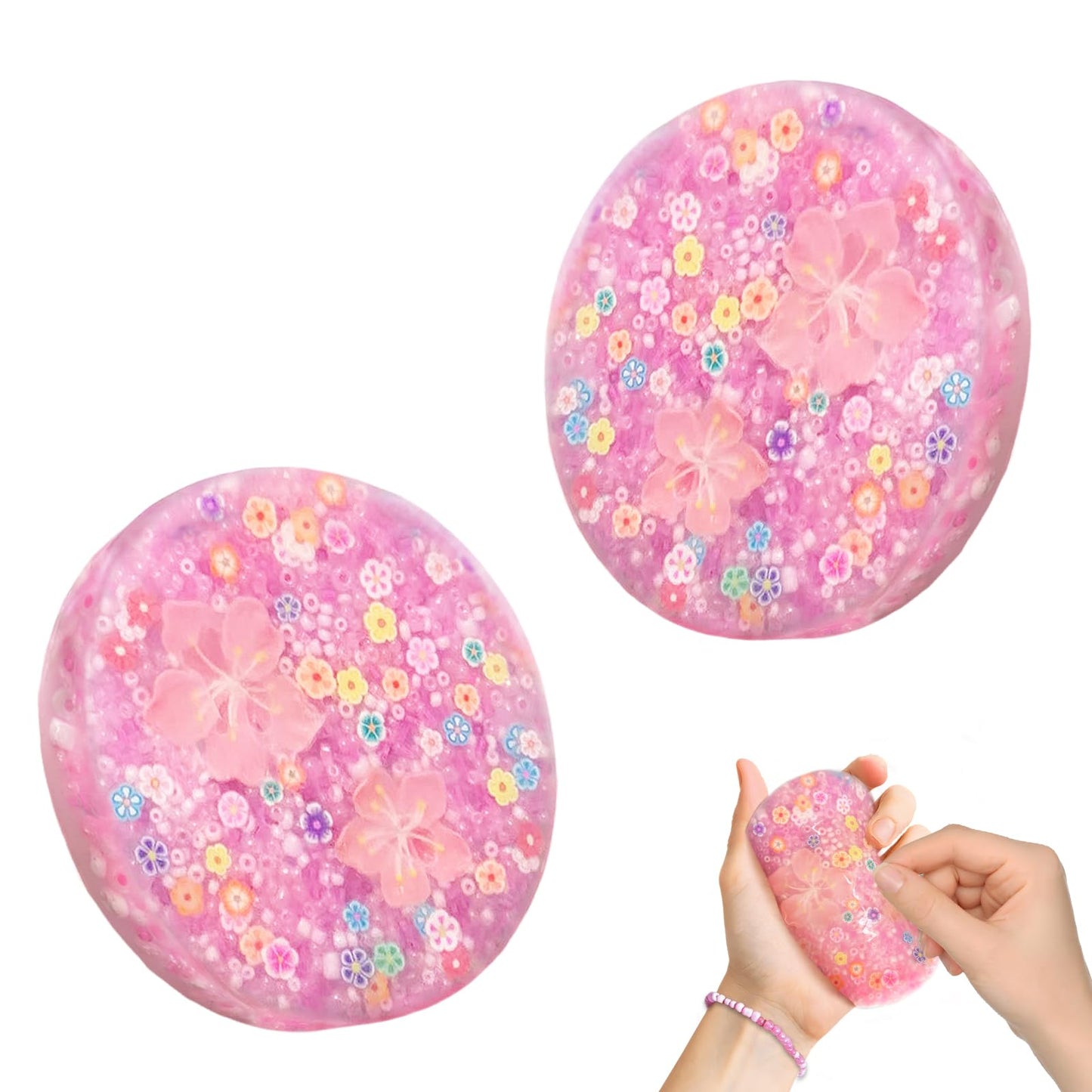 2 Pack Skin Picking Fidget Pads for Dermatillomania & Trichotillomania – ADHD OCD Adults (Pink)