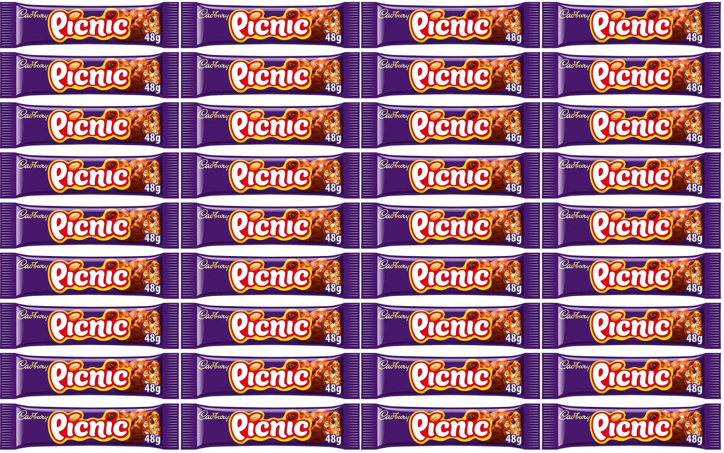 36 x Cadbury Picnic - 48GM