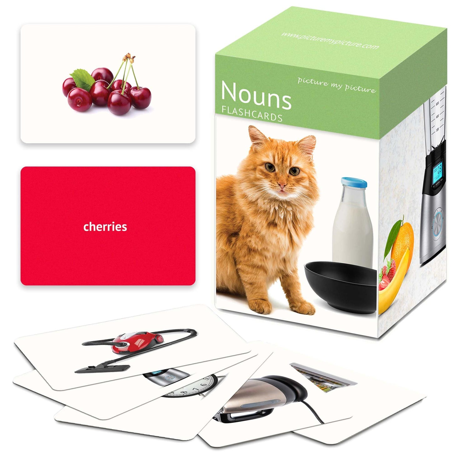 Picture My Picture Nouns Flash Card Set – 200 Real-Photo Cards for Vocabulary, Speech Therapy & ABA