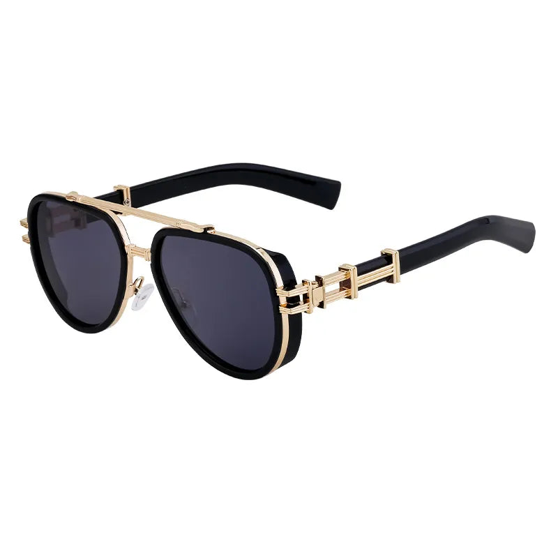 Streetwear Geometric Pc toad glasses Full Frame Men's Sunglasses