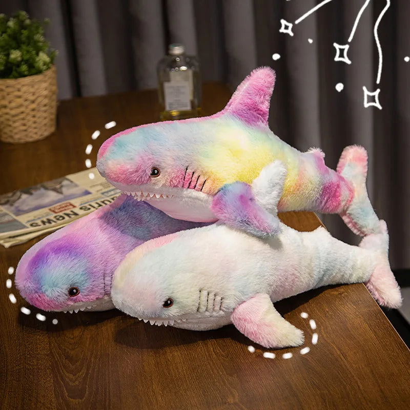cute Ah Woo Shark pillow shark doll plush toy doll birthday gift female wholesale spot