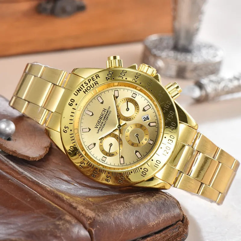 Casual Color Block Solid Color Single Folding Buckle Quartz Women's Watches