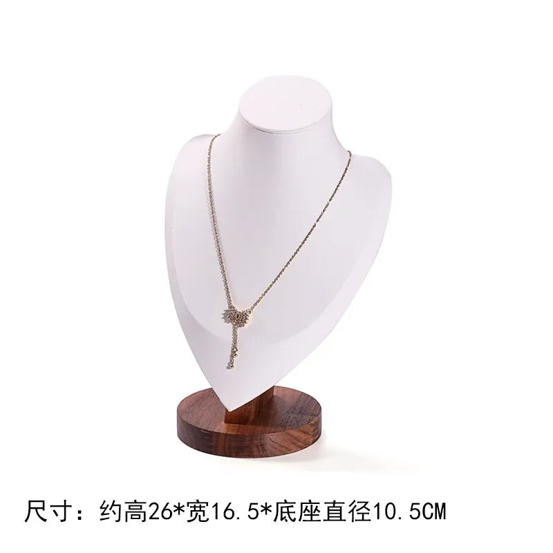 Walnut Jewelry Set Display Stand Necklace Pendant Showcase Stand High-End Feelings Craftsmanship Meticulously Designed