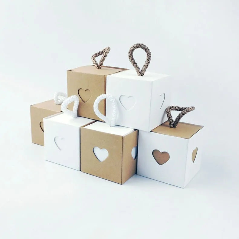 heart shape kraft paper daily gift wrapping supplies