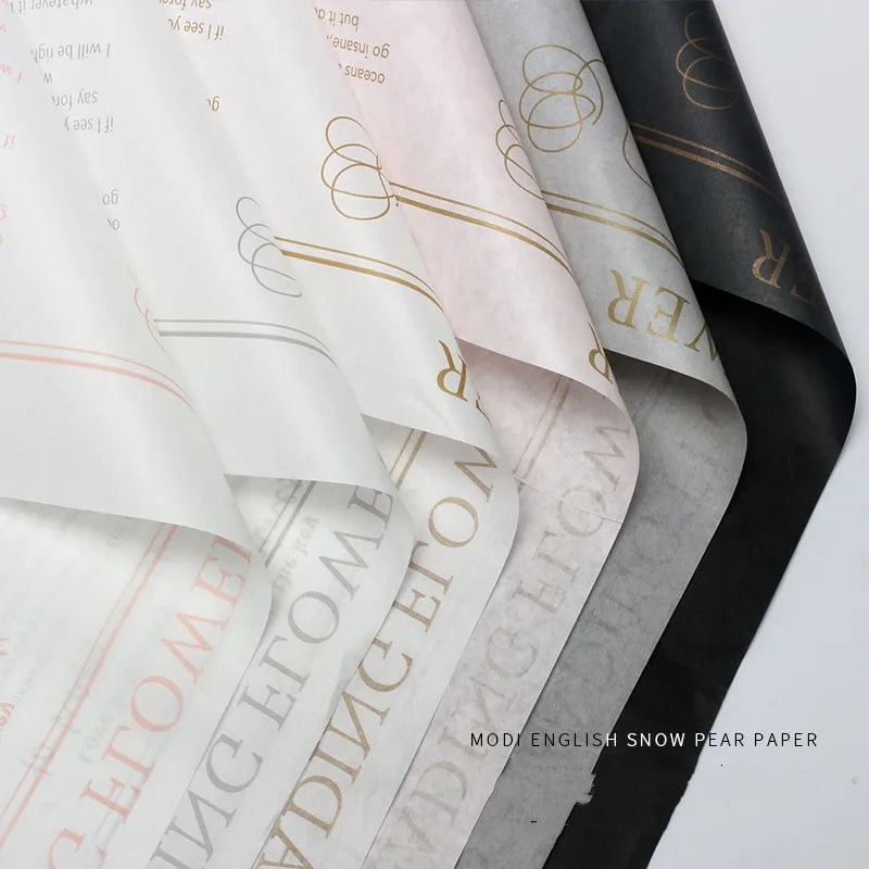 Elegant Romantic Letter Sydney Paper Daily Date Korean Floral Wrapping Paper Party Supplies Gift Wrapping Supplies 1 Pack of 20 Sheets