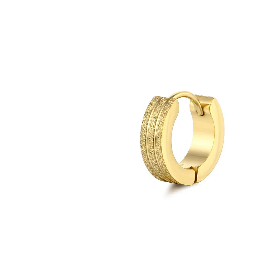 1 piece fashion solid color alloy plating men's earrings