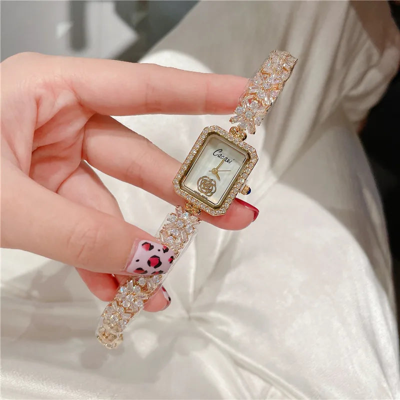 Retro Classic Style Solid Color Jewelry Buckle Quartz Watch
