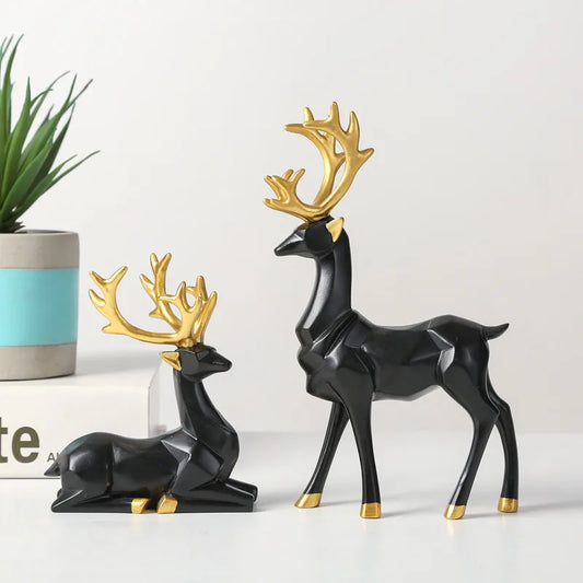 Christmas Simple Style Elk Resin Ornaments Artificial Decorations