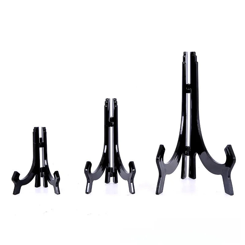 Imitation Acrylic Plate Holder Decorative Plate Rack Display Plate Rack Tray Bracket Tray Rack Photo Base Photo Frame Shelf