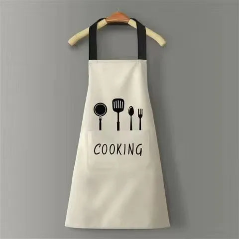 casual solid color pvc apron 1 piece