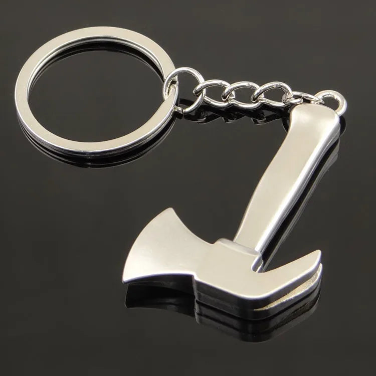 1 Piece Classic Style Axe Hammer Zinc alloy Unisex Bag Pendant Keychain