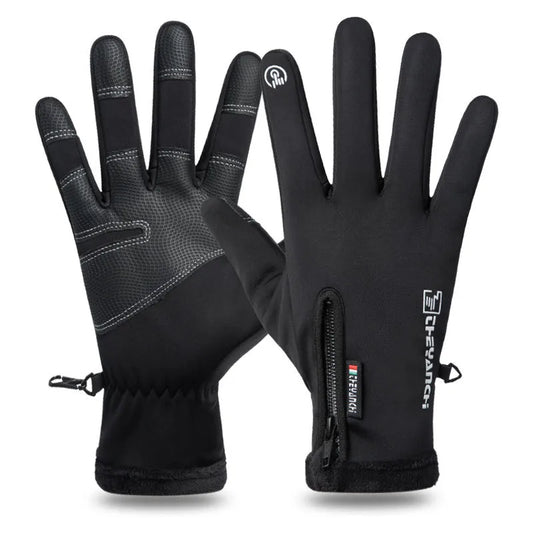 Cycling gloves winter Q9063 Waterproof warm velvet touch screen windproof motorcycle fitness outdoor sports gloves