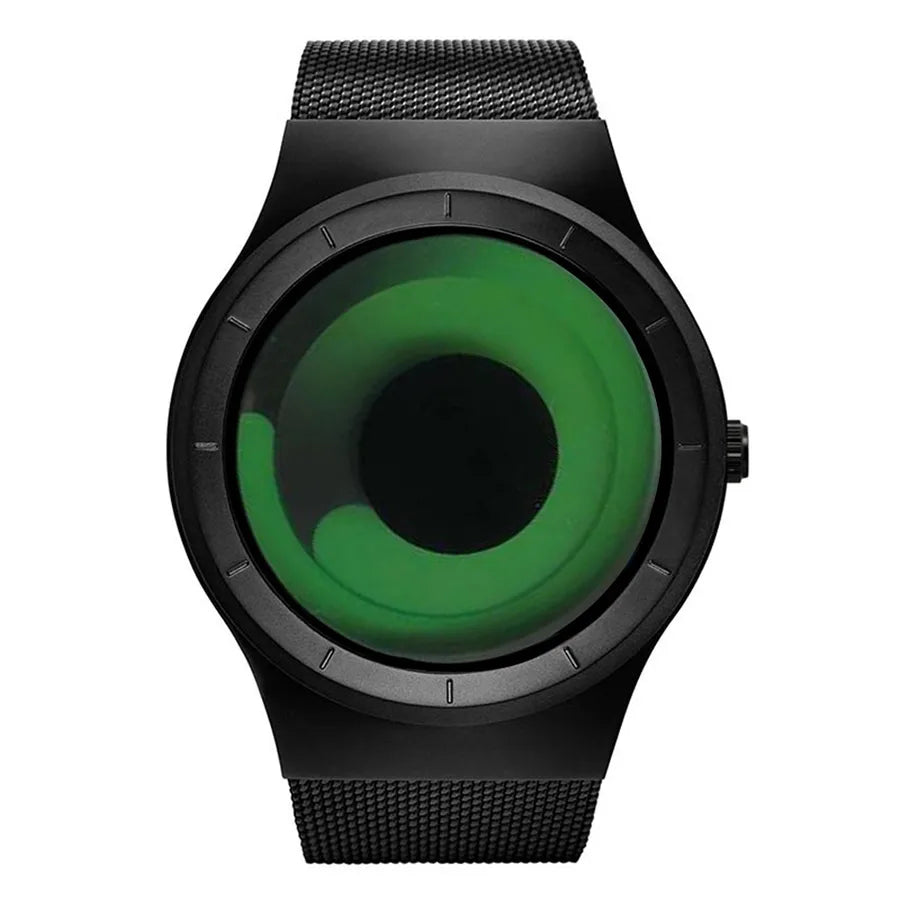 Sports Solid Color Single Folding Buckle Quartz Men's Watches