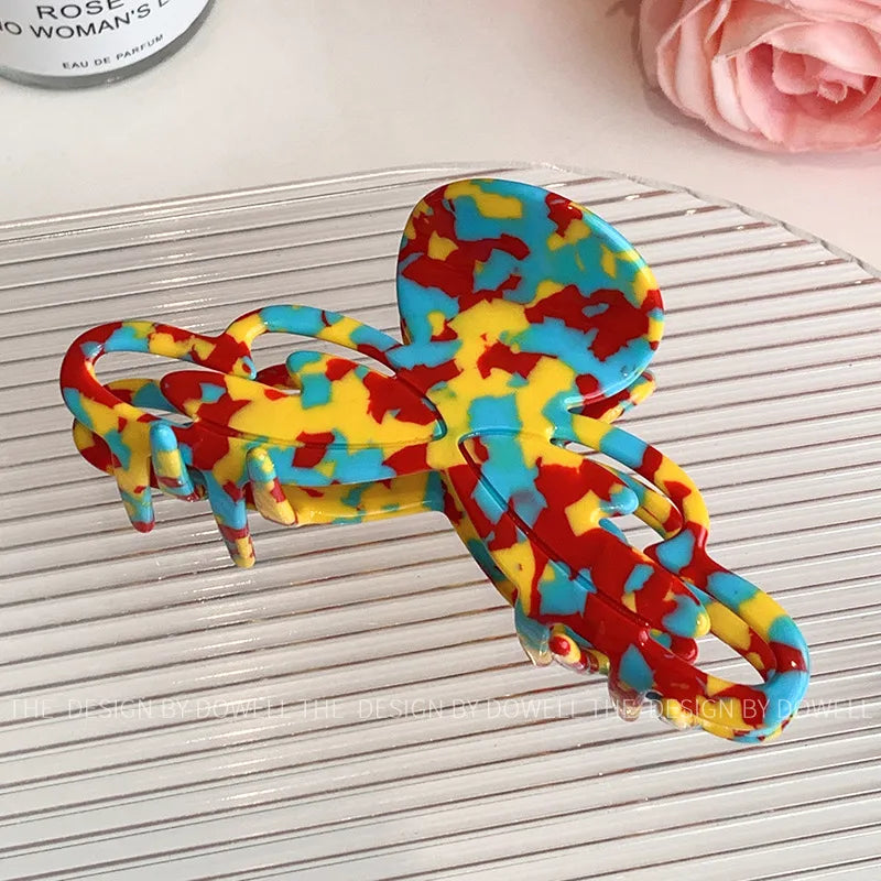Dove Acetate Large Shark Clip Retro Hair Accessories For Women Elegant Hair Tail Clip Stylish Hair Decorations
