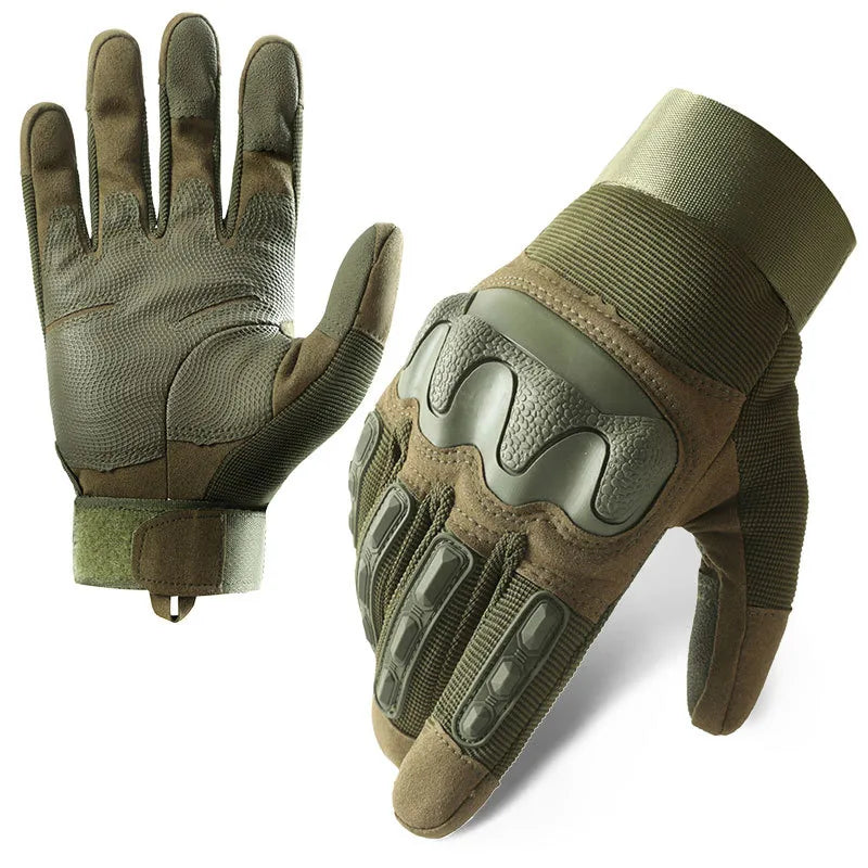 Tactical Gloves Men's Z192 Soft Shell Protective Pad Long Finger Touch Screen Fighting Non-slip Outdoor Military Fan Riding Gloves Men