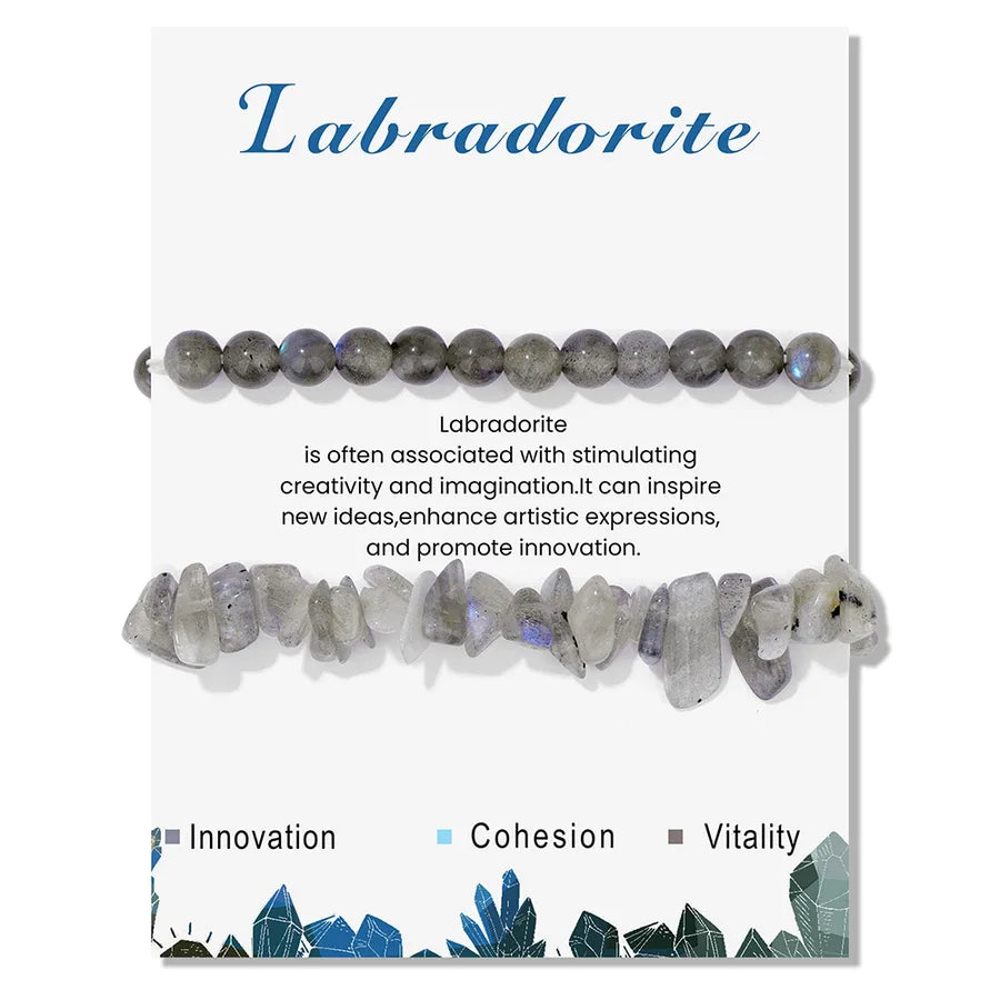 Elegant Geometric natural stone Crystal Bracelets In Bulk