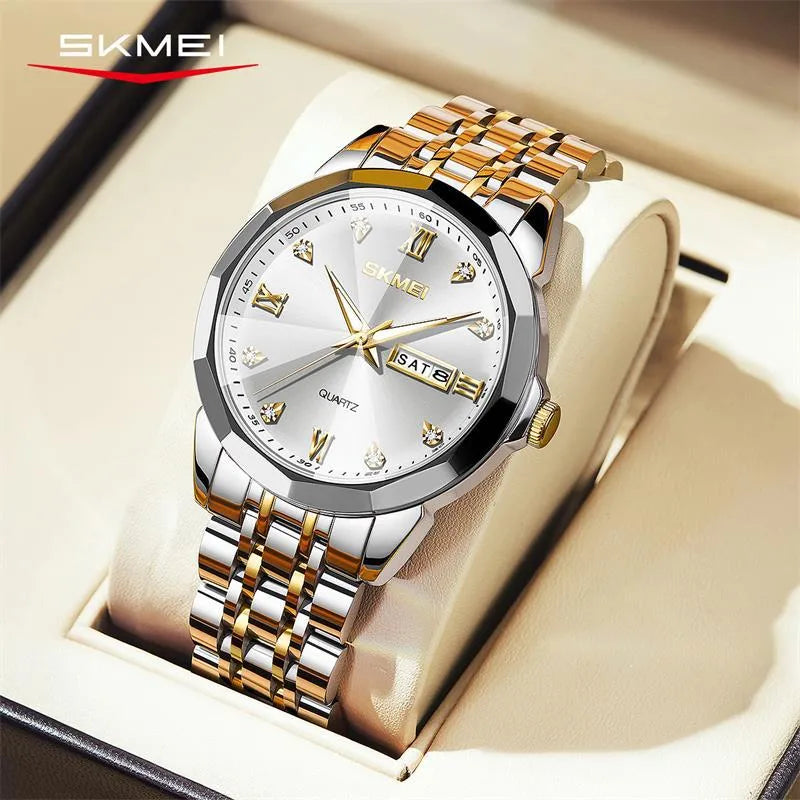 Business Geometric Butterfly Double Snap Quartz Women's Watches