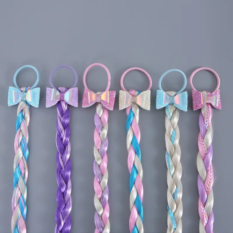 Cute Kid'S Color Block Plastic Hair Tie