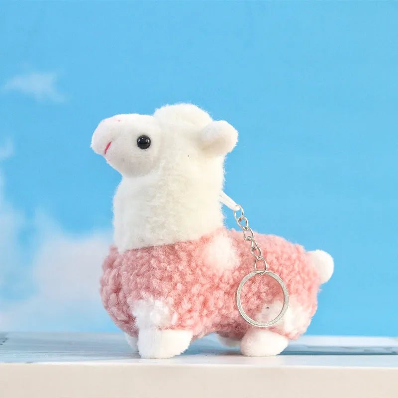 Cute Alpaca Pendant Plush Toy Small Alpaca Doll Pendant Doll Wedding Drop Doll Lamb Doll