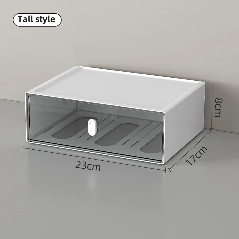 Dopamine Desktop Overlay Storage Cabinet Drawer Student Desk Stationery Storage Box Rubber Belt Hairpin Jewelry Fit Box