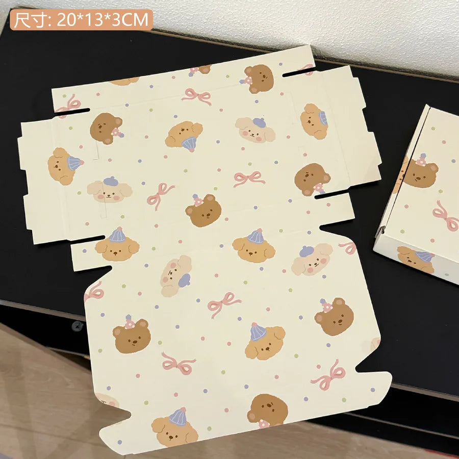 5 PCS/Package Paper Card Cute Party Birthday Animal Cartoon Multicolor Box