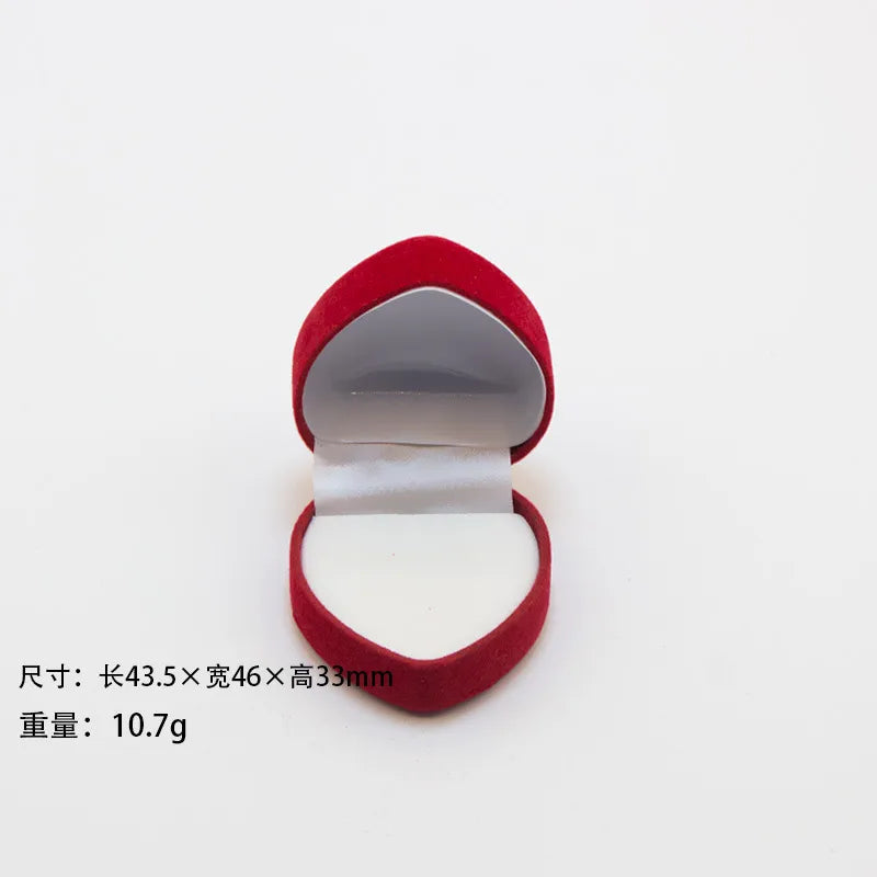 1 Piece Flannel Simple Style Daily Valentine'S Day Solid Color Jewelry Boxes