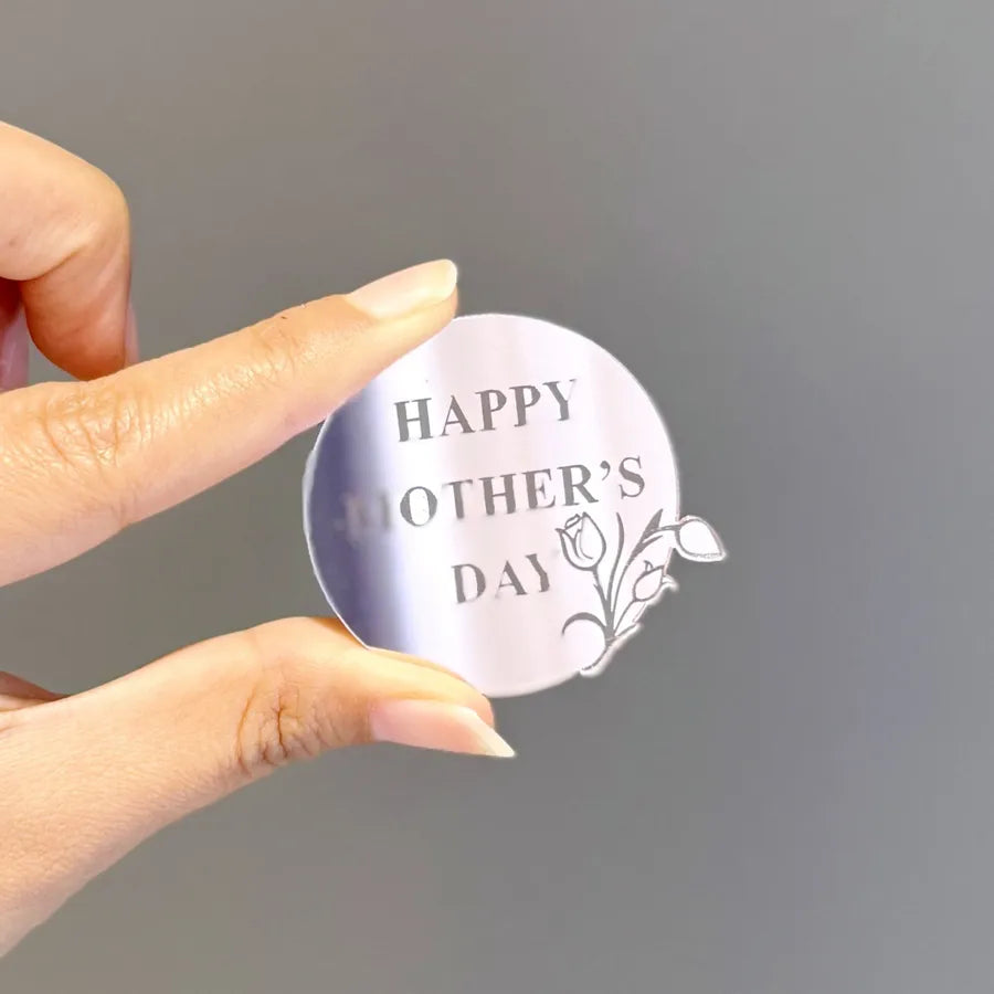 Mother'S Day Romantic Letter Heart Shape Flower Acrylic Party Cake Decorating Supplies Party Supplies Cake Decorating Supplies 1 Piece