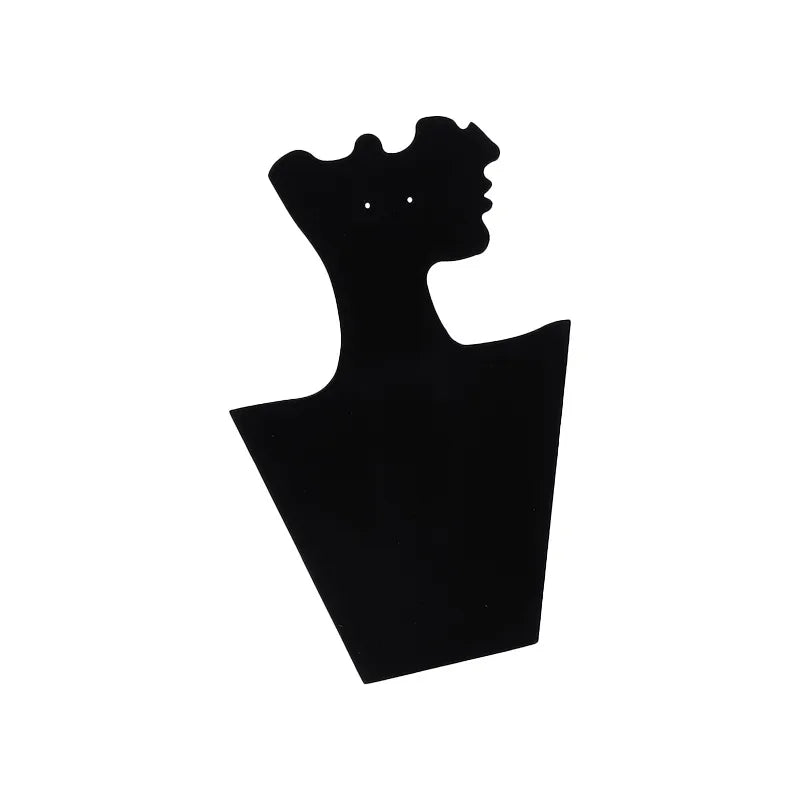 Foldable Jewelry Display Stand Necklace Earring Stud Artistic Velvet Window Display Shooting Props For Pendants And Accessories