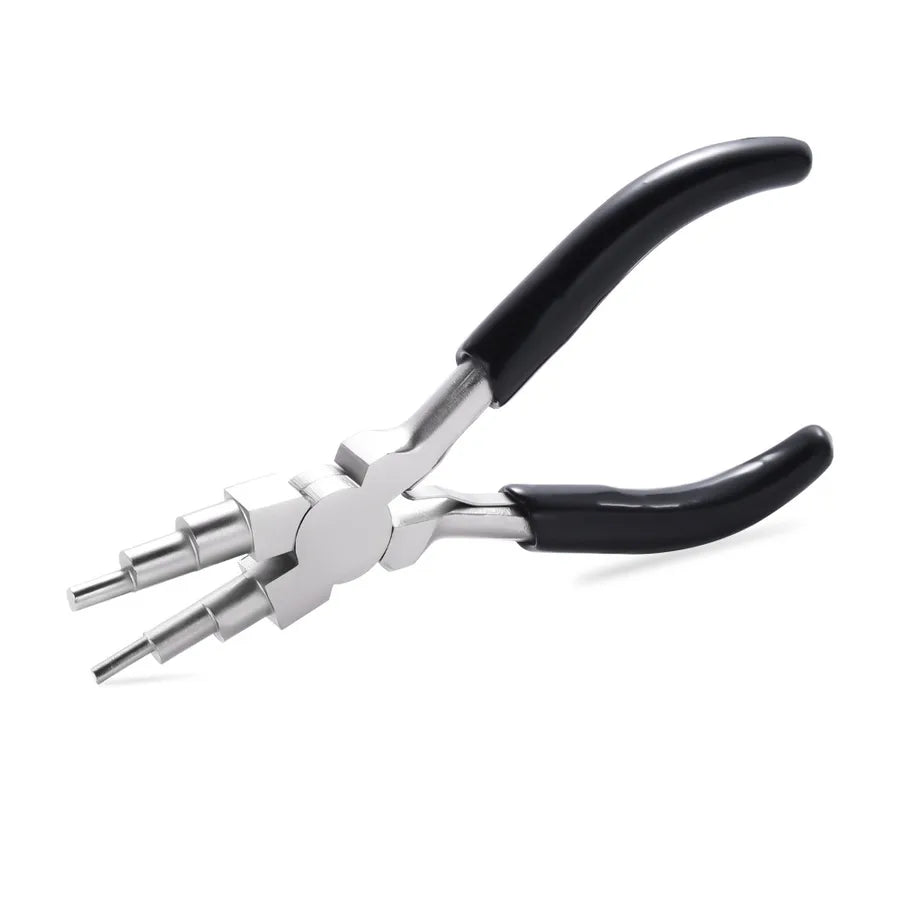 DIY Nickel Iron Round Nose Pliers Jewelry Making Hand Tool Winding Wire Shaping Six Section Pliers Carbon Steel Jewelry Accessories