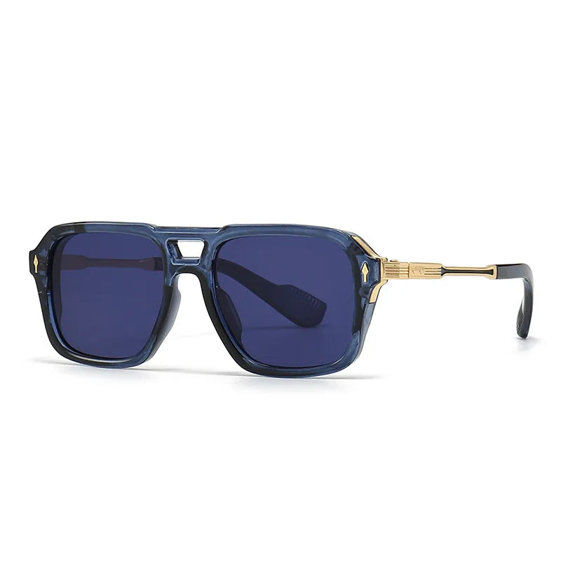 streetwear solid color pc square full frame men's sunglasses