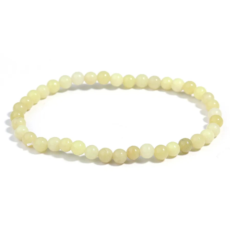 Explosions 4mm Natural Stone Mini Energy Bracelet Women's Gone Beads Semi-precious Stacked Jewelry Bracelet