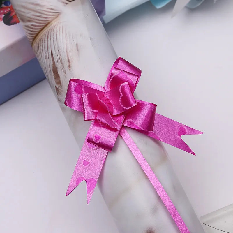 Free Shipping 15# Trumpeter Flower Christmas Holiday Decoration Gift Packaging PP Plastic Flower Bow Ribbon