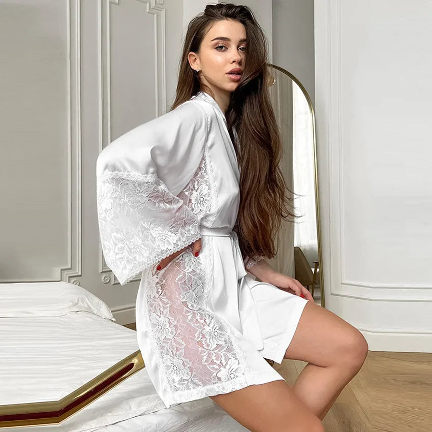 Holiday Women's Vacation Simple Style Solid Color Polyester Satin Pajama Sets