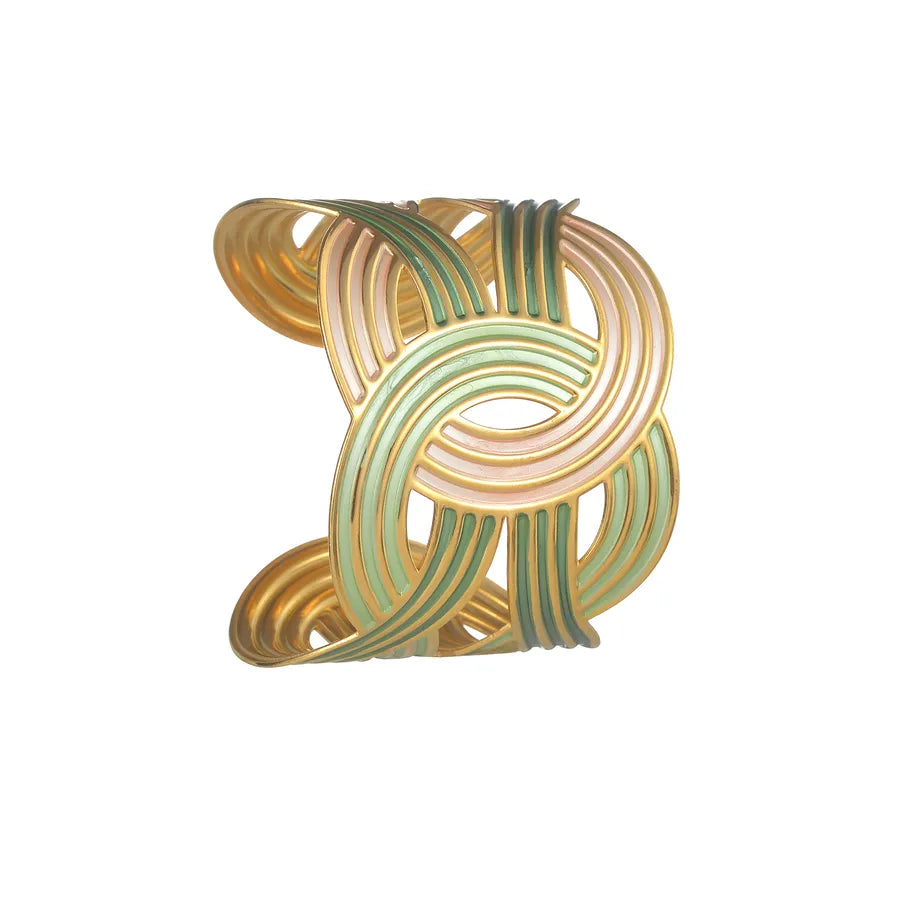 Classical Exaggerated Artistic Geometric 304 Stainless Steel Bangle In Bulk