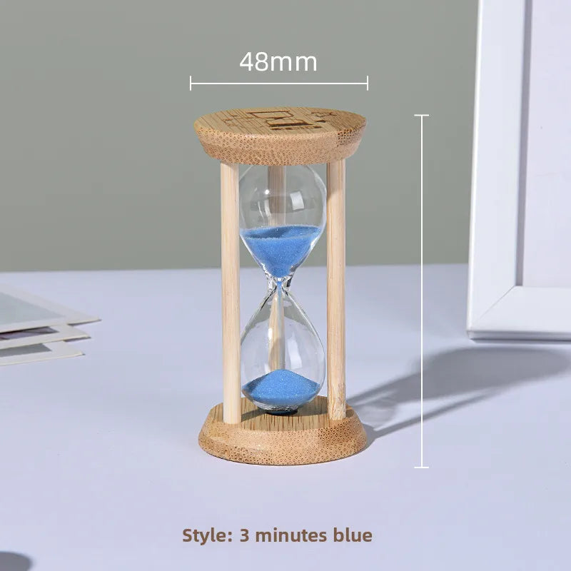 Creative bamboo fluorescent  timer home bedroom ornaments 1-30 minutes luminous time  high sense