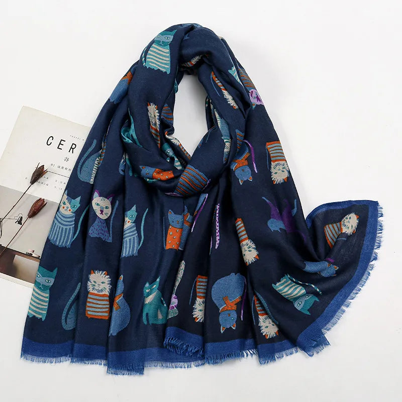 Women's Vacation Simple Style Animal Polyester Scarf