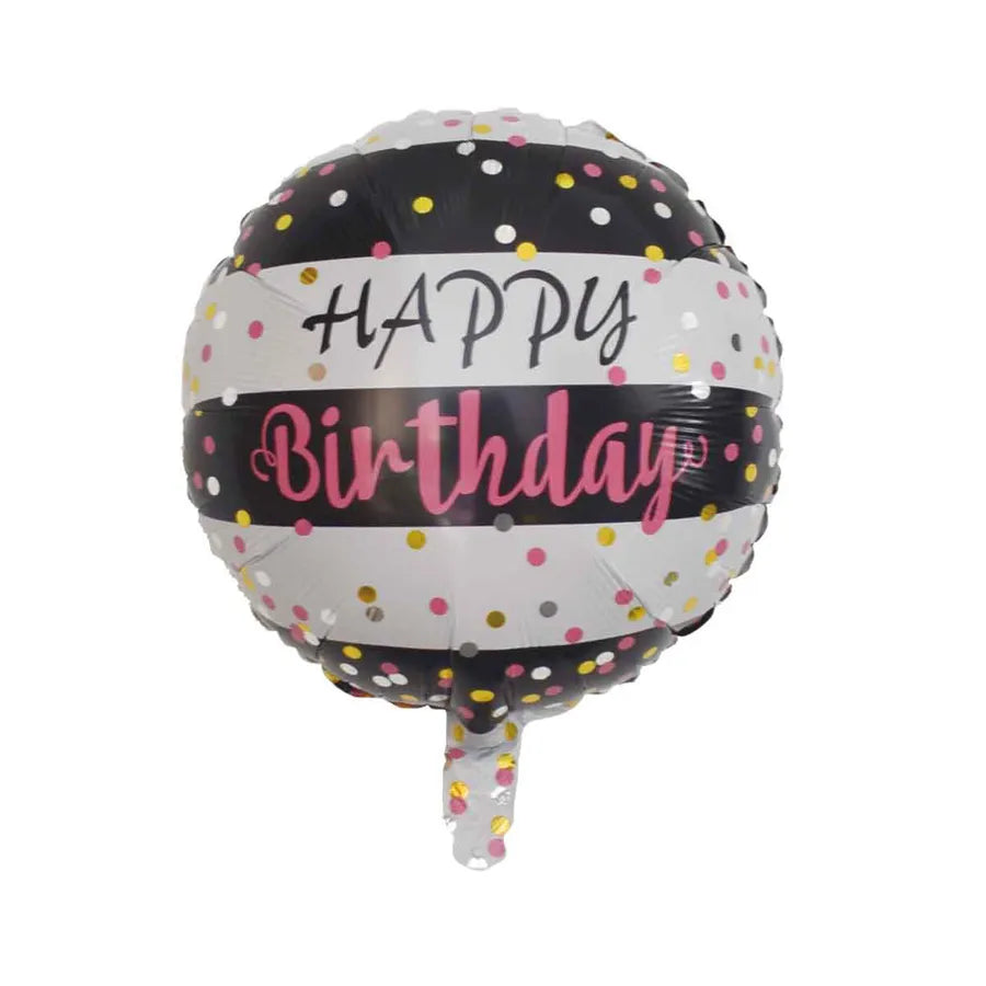 Birthday Cute Modern Style Letter Color Block Aluminum Film Birthday Balloons