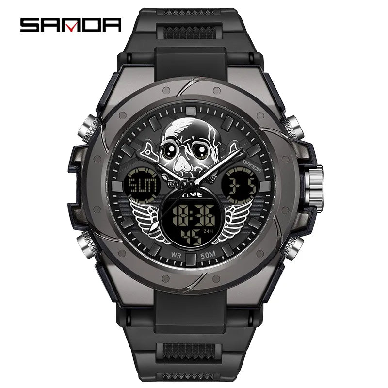 modern style solid color electronic men's watches