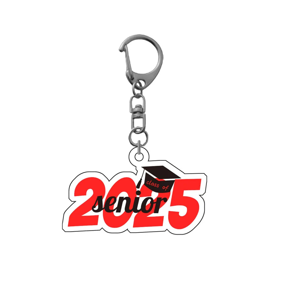 1 Piece Simple Style Letter Number Acrylic Bag Pendant Keychain