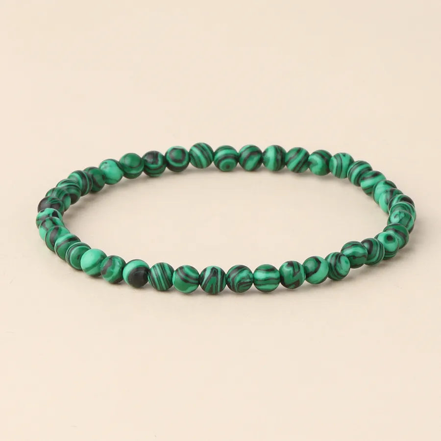 Explosions 4mm Natural Stone Mini Energy Bracelet Women's Gone Beads Semi-precious Stacked Jewelry Bracelet