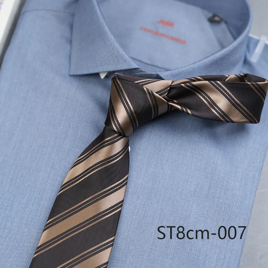 Casual Stripe Polyester Yarn Men's Tie