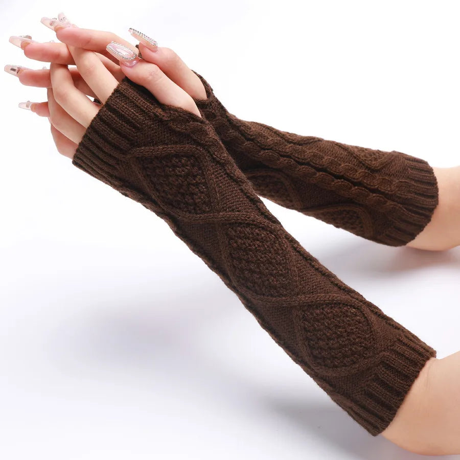 women's simple style solid color gloves 1 set