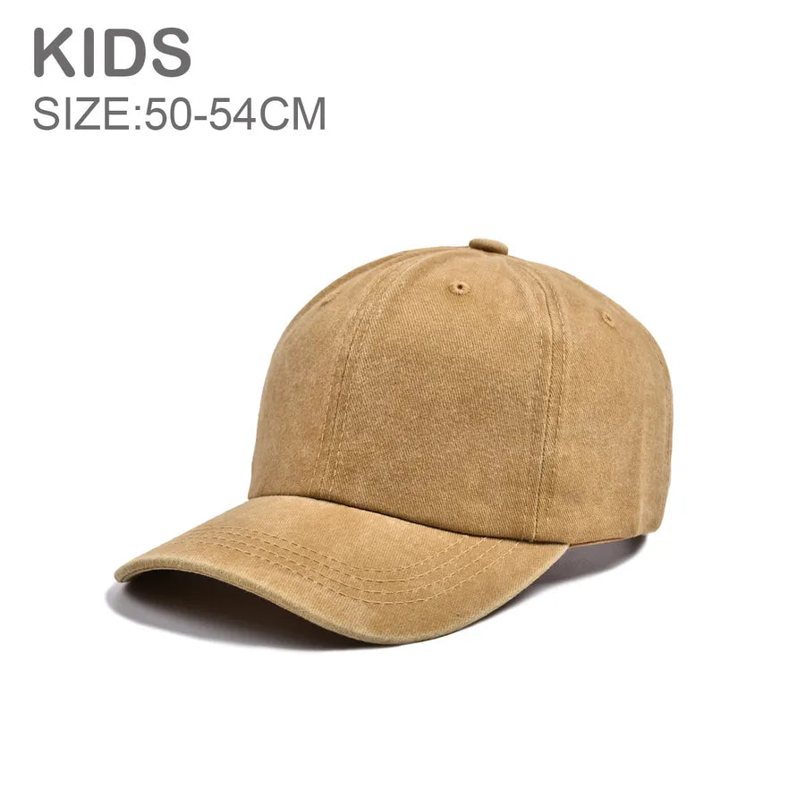 Children Unisex Streetwear Solid Color Baseball Cap
