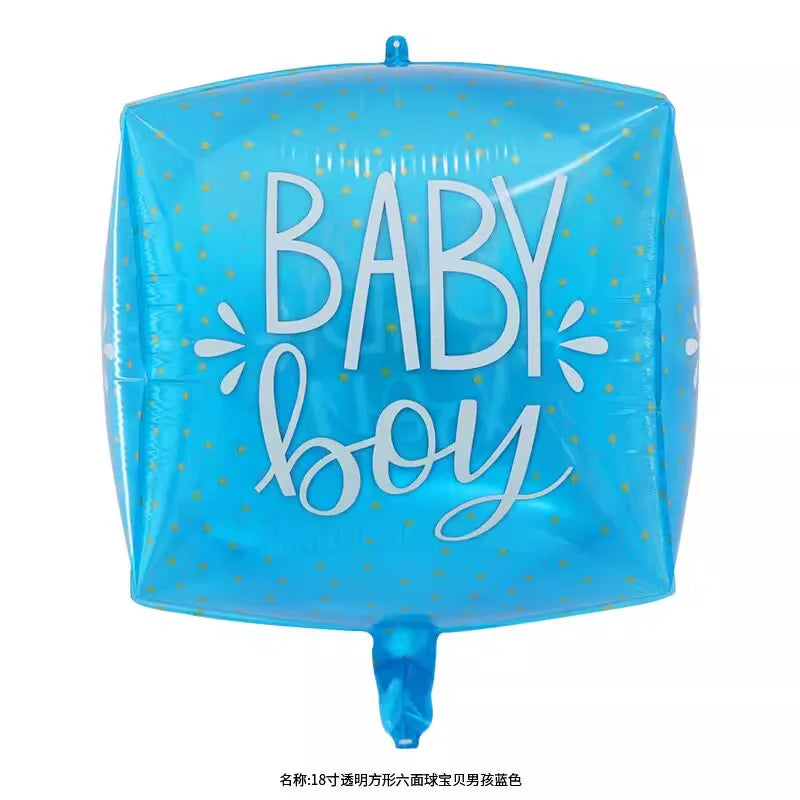 Gender Reveals Party Aluminum Film Ball Gender Male Treasure Female Treasure Bottle Birthday Party Venue Layout Aluminum Film Balloon