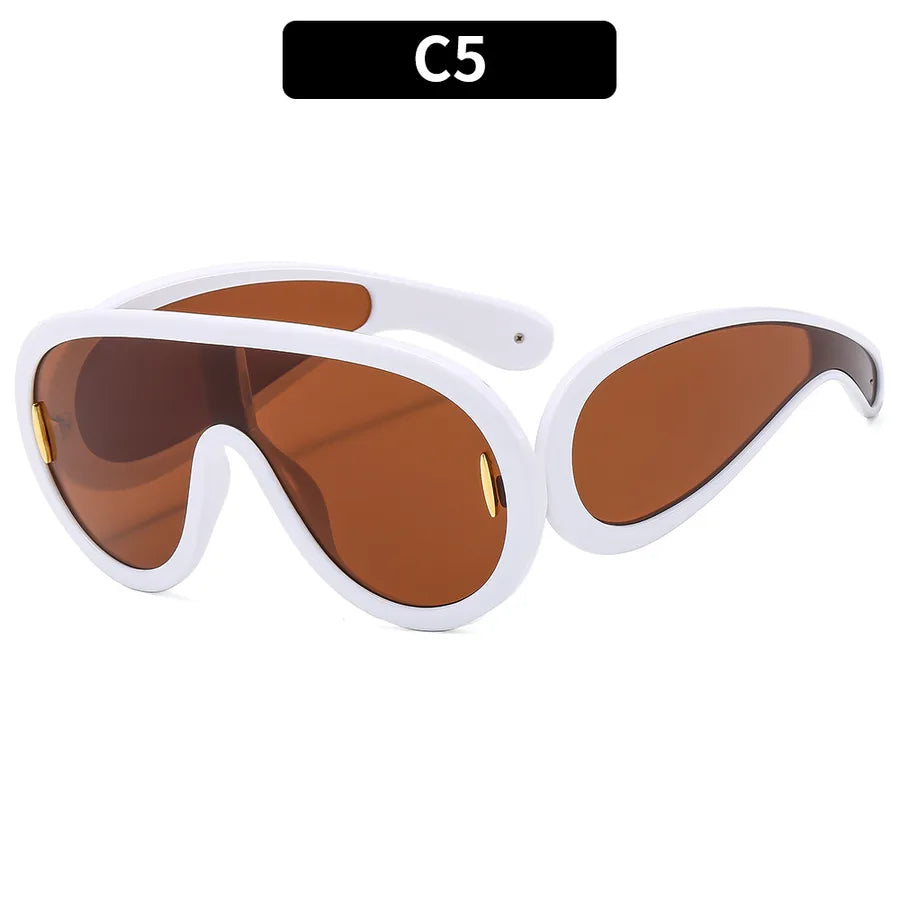 Streetwear Irregular Pc Special-Shaped Mirror Full Frame Glasses